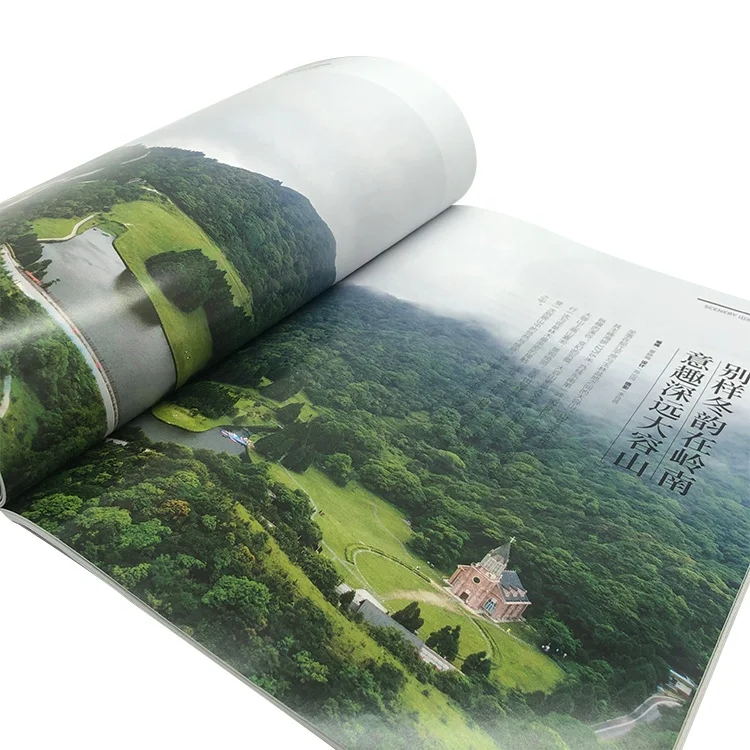 China Book Printing Service Catalog Magazine Matte Color Printing On Demand