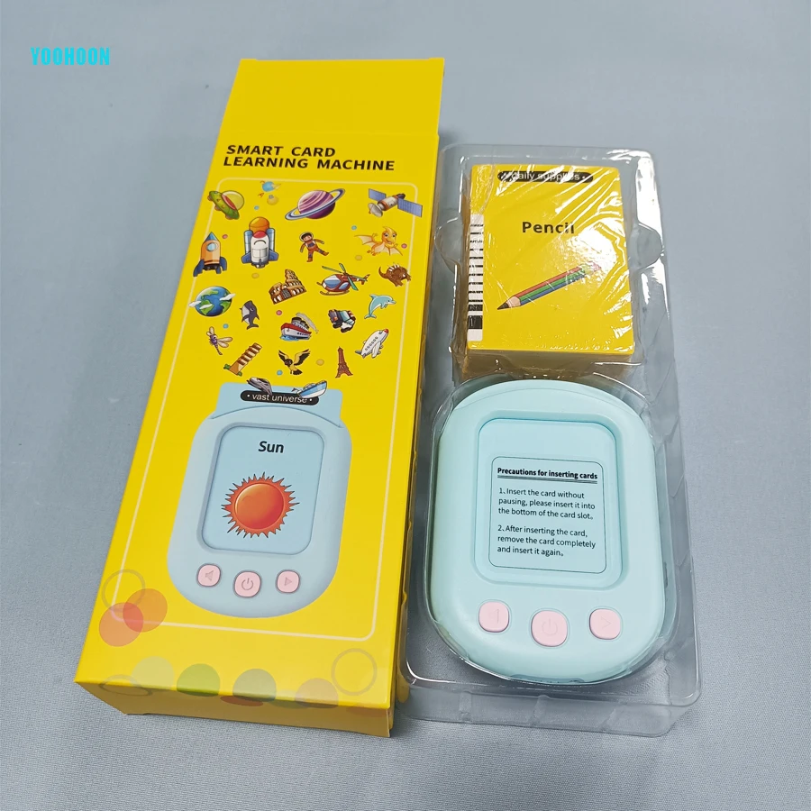 Preschool educational toys smart card learning machine for baby children kids 2022 Christmas gifts