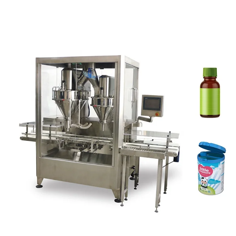 High speed automatic Sport Nutrition Powder jar filling Machine Plant