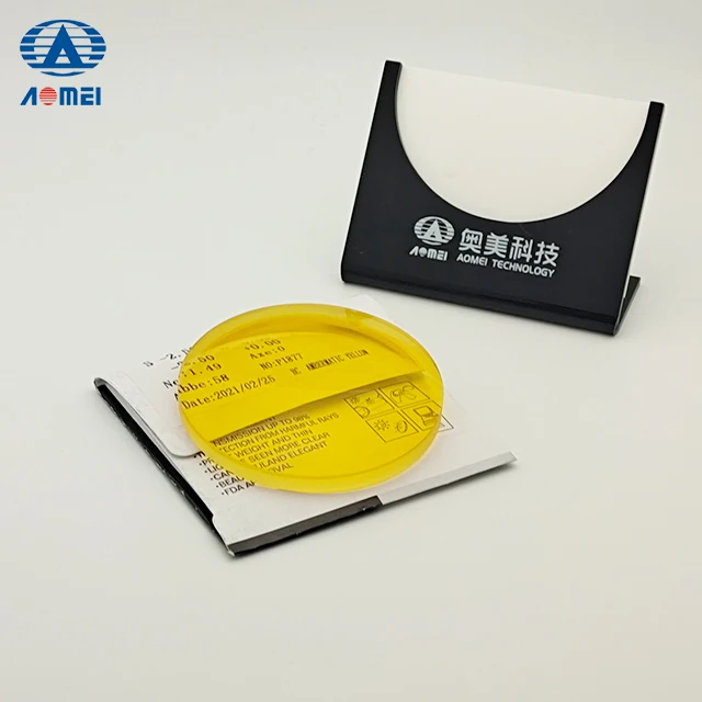 1.49 HC/HMC/SHMC yellow night driving anti-glare polarized sunglasses lens