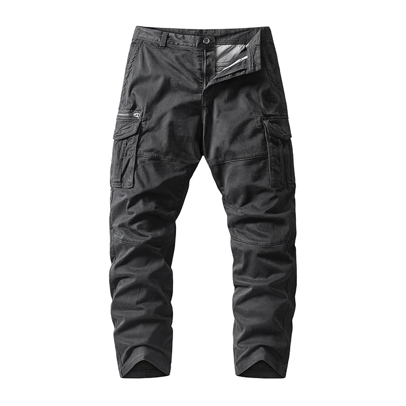 Relaxed Fit Women Trousers Pants Washing Cargo Style Girls Pants Trousers Quick-Access Storage Button Closure Pant Men Ladies