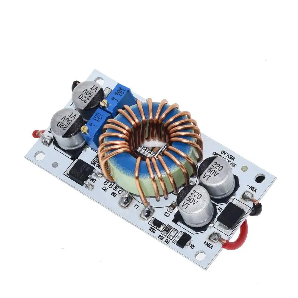 2Pack DC-DC Boost Converter Module 10-40V to 10-50V 10A 250W Adjustable Step Up Voltage Regulator CC CV Power Supply Module