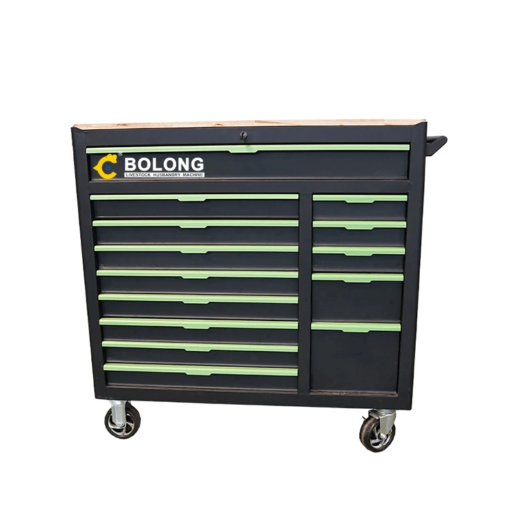 Commercial Factory Professional Steel Tool Box Top Stainless Steel Garage Workbench Combination Metal Tool Cabinet with drawers