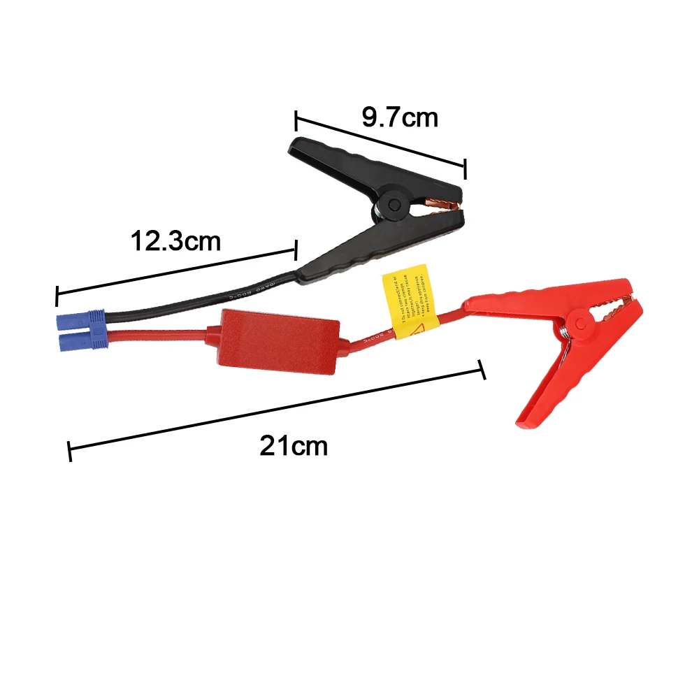 Jump Starter Alligator Clip For Car Trucks 12V Emergency Battery Jump Cable Clamps With EC5 Plug Connector