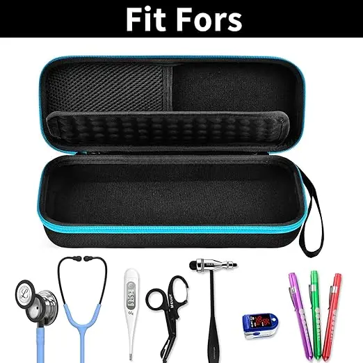 Shockproof 3M Littmann Classic III Monitoring Stethoscopes Storage Boxes Hard Shell EVA Protective Organizer Stethoscope Case