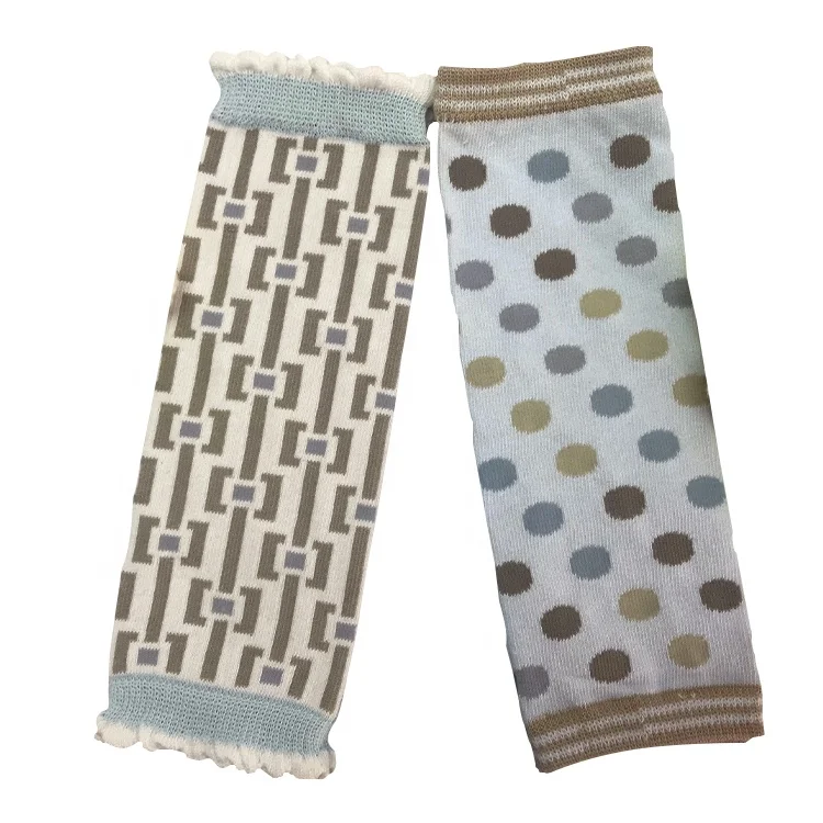 Wholesale Fashion Plain Color Dot Print Winter Warm Knitting Kids Leg Warmers Slouch Leg Warmer for Children