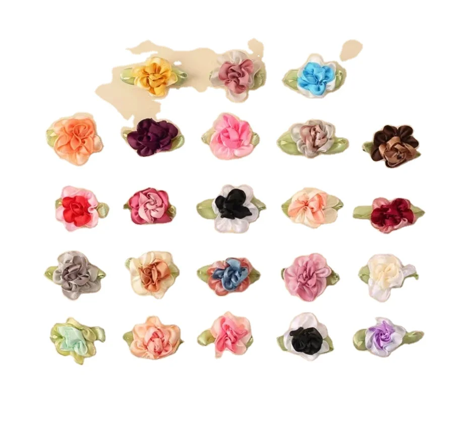 Clothing Accessories Handmade Hair Accessories 3d Flower Applique Patch Garment Accessories for Clothing