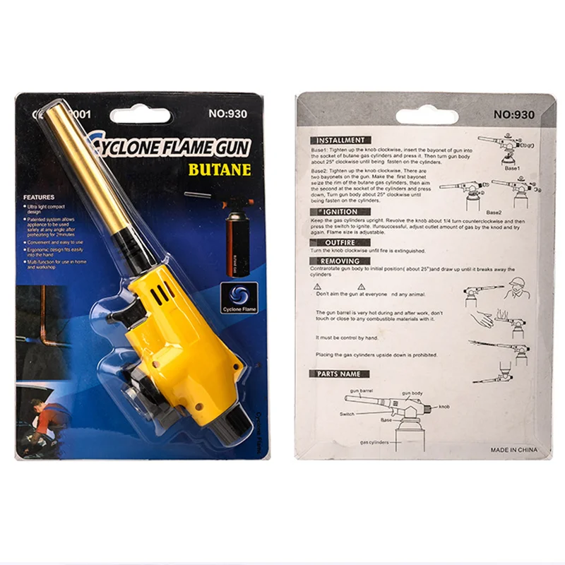 Wildcamp lpg propane heating torch blue flame lighter gun butane gas welding torch