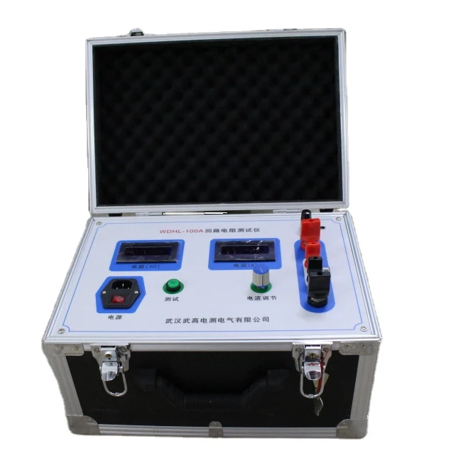 WDHL 100A Contact Resistance Test Measurement Low Resistance Micro Ohmmeter Digital Microohmmeter