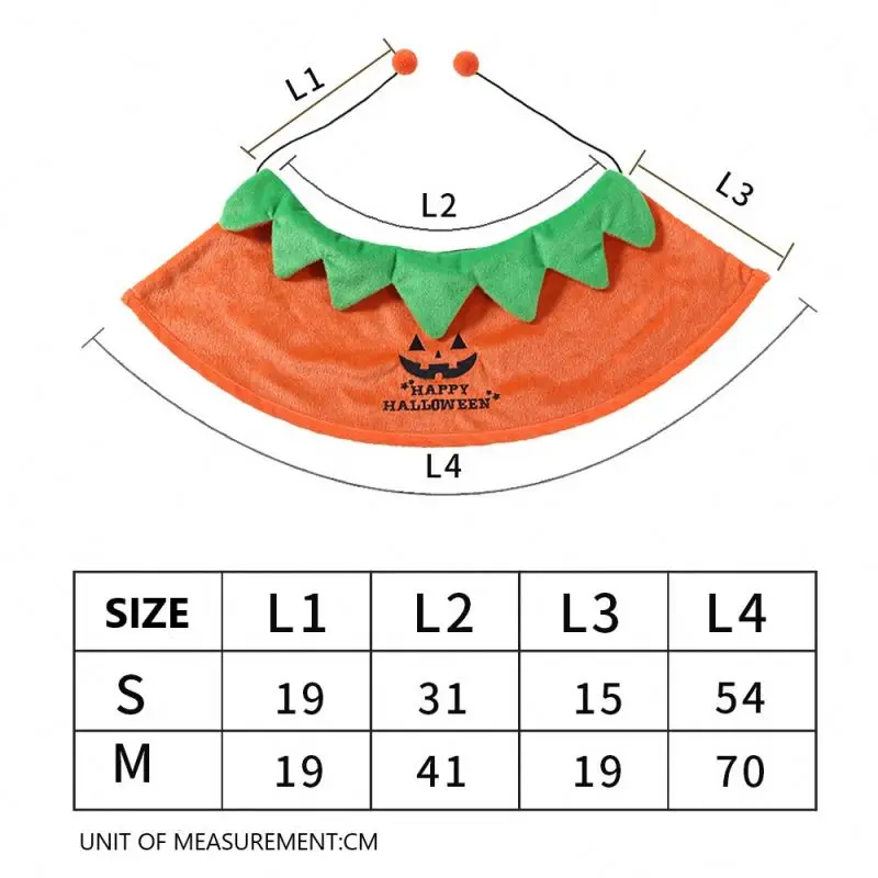 2023 Wholesale designer cute funny luxury  pumpkin pet cat dog party costumes cloak Halloween dog clothes