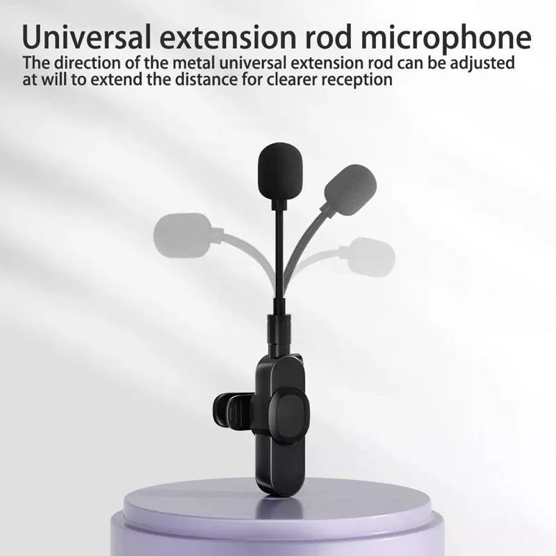 K35D Professional Portable External Mini Lapel Recording Mic Live Streaming Wireless Lavalier Microphone