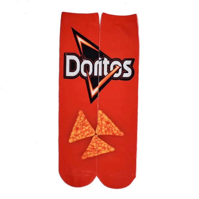 3D printing of potato chips  tube socks fashion heat transfer socks