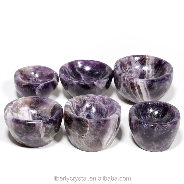 Dream Amethyst Bowls Crystal Quartz Bowls Hand Carved Bowl