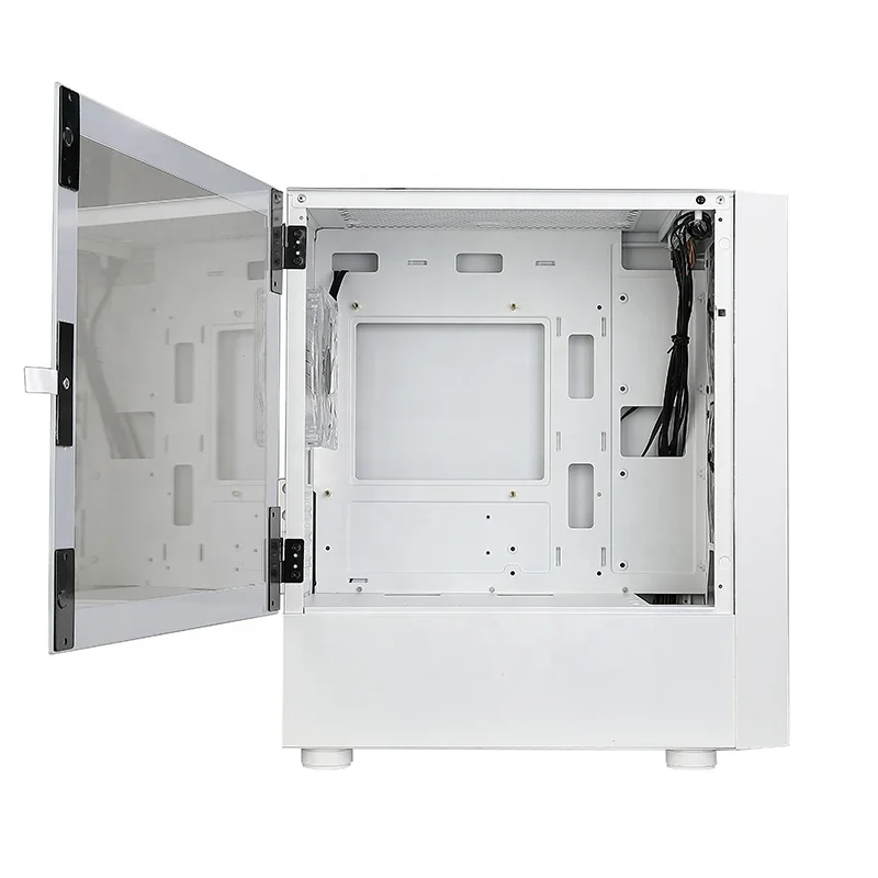 Matx Computer Case Full Tower Cabinet Case Acrylic Transparent Gaming Computer Hardware & Software Mini Computer Cases