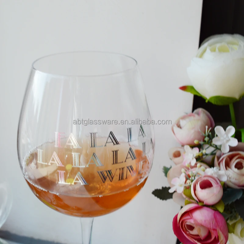 Wholesale custom crystal red wine glass goblet luxury wine glass for gift