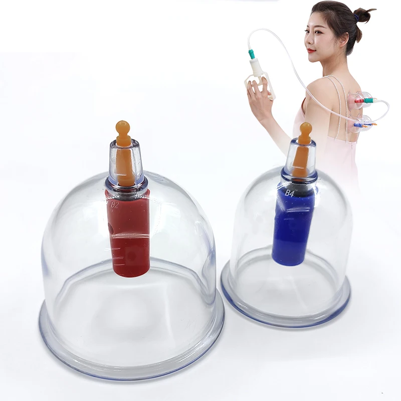 Hot Selling Household Medical Physical Therapy Chinese Vacuum Cupping Therapy Set Food Grade Silicone Cupping Hijama Cups