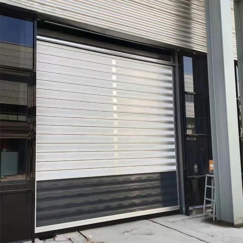 JST Egress manual  push up pull down Aluminum Alloy automatic  Rolling Shutter Door
