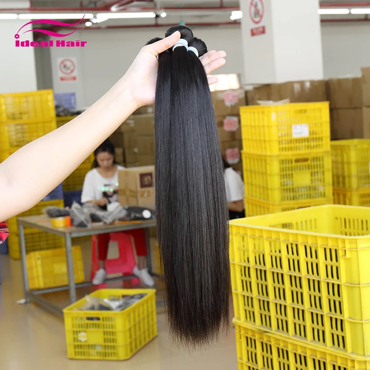 
Ideal Wholesale High Quality No Chemical Burmese Raw Hair 