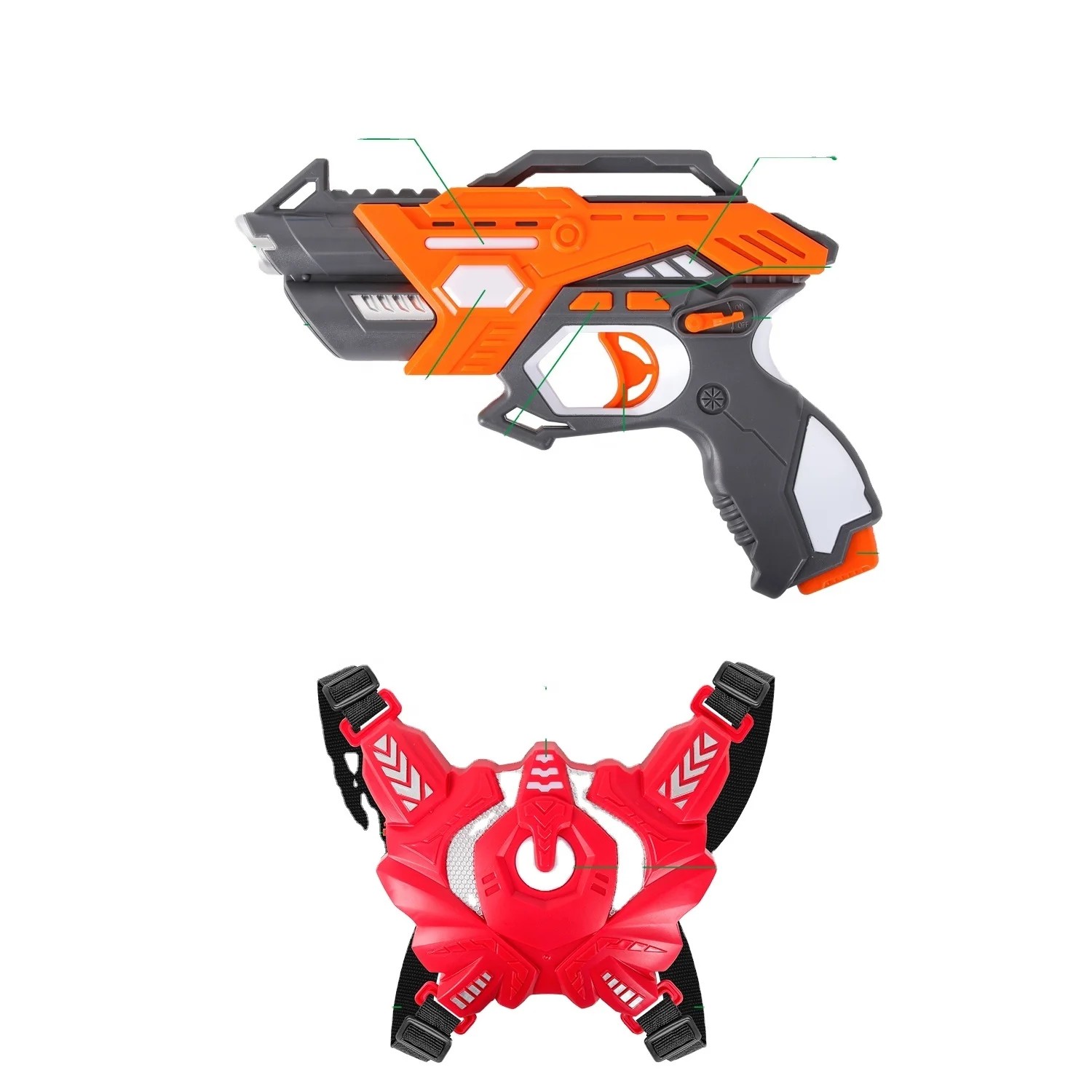 NEW combat multiple gun mode switching safe laser tag toy Plastic gun multiplayer intelligent toy