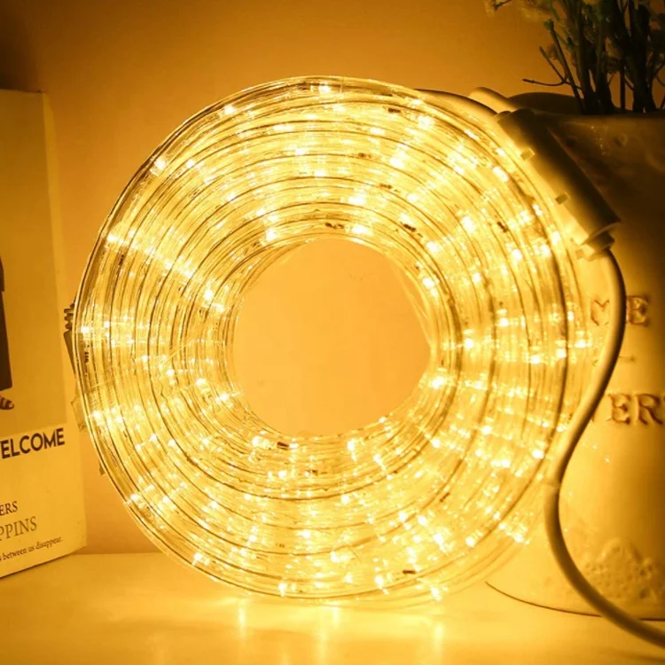 Заводская цена современные Рождественские Полноцветные ПВХ СВЕТОДИОДНЫЕ веревки световые украшения светодиодный веревочный светильник