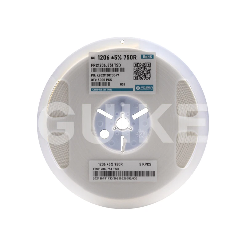 1206 +-5% 750R FOSAN/FOJAN Smdsmartwatch Blower Variable Carbon Surface Magnetic Battery Metallic Film Resistor Kit Electronics