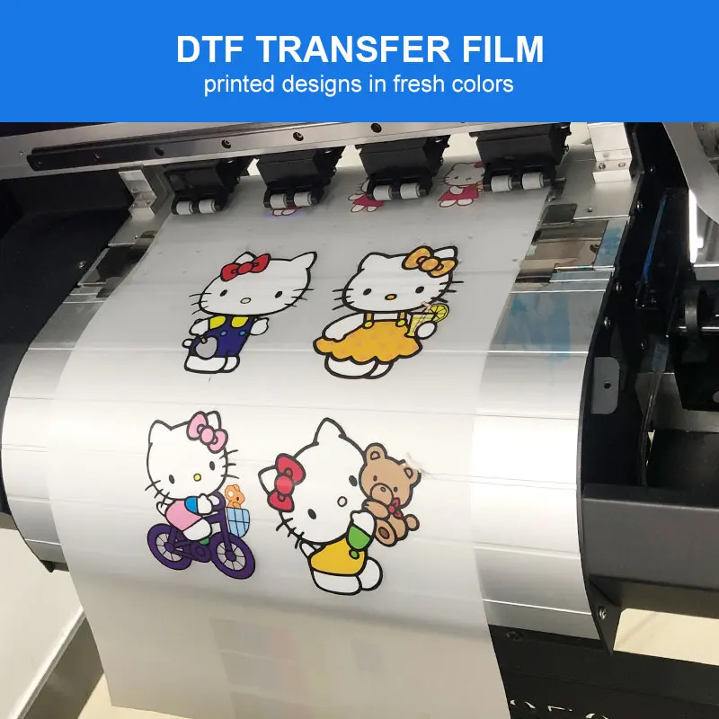 Wholesale White Ink Printable T-shirt Heat Transfer Non-slip DTF PET Film for Digital Inkjet Printer