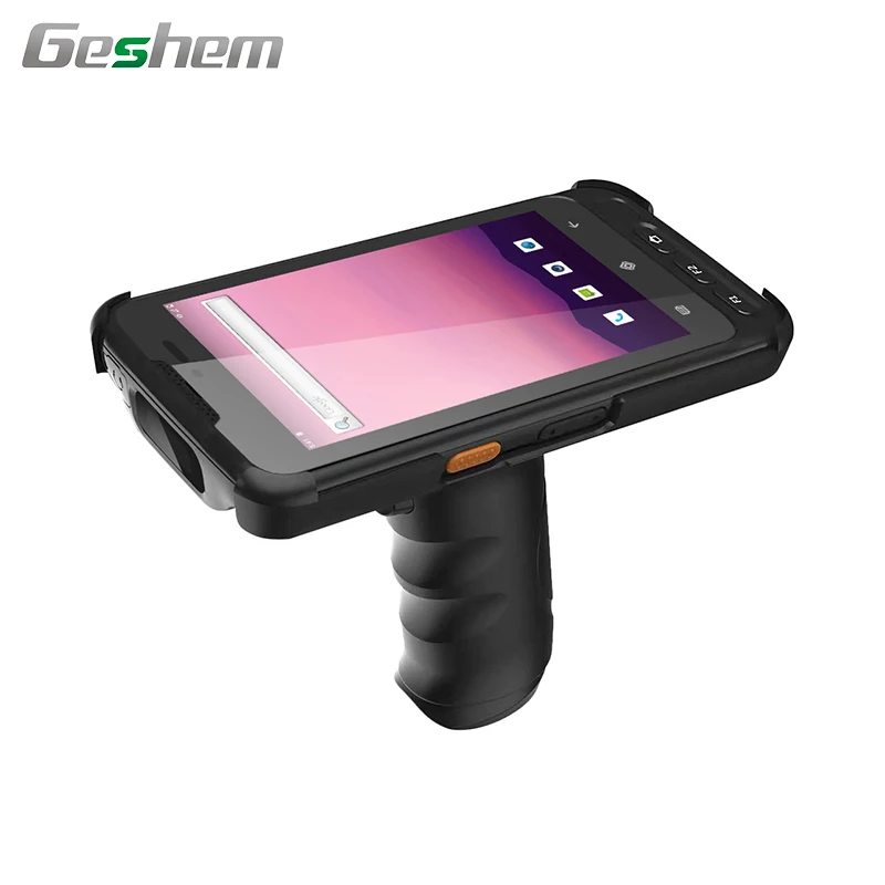 5 inch IP67 warehouse management rugged industrial Android PDA device support fingerprint and NFC and WiFi and BT and 4GLTE