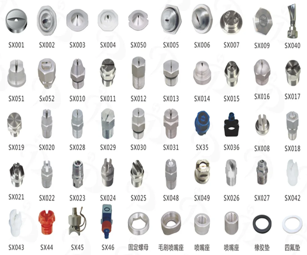 stainless steel flat fan veejet boquilla h3/8u spray nozzles
