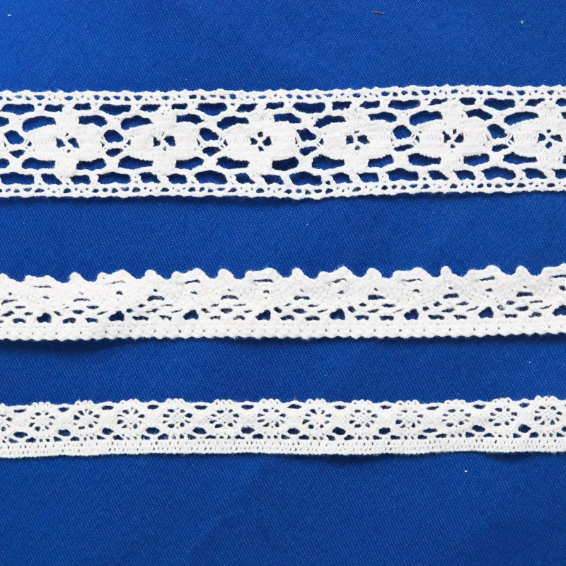
Factory Price Manufacturer Supplier Fabric Embroidery Pakistan Knit Lace Crochet Trim 