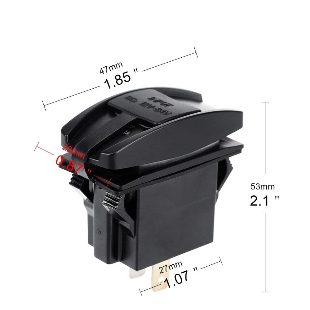 12/24v dual usb Автомобильное зарядное устройство для сигарет розетка машинный адаптер питания подключения к 3.1a напряжение на выходе 5 в светодиодной подсветкой лодок автомобилей