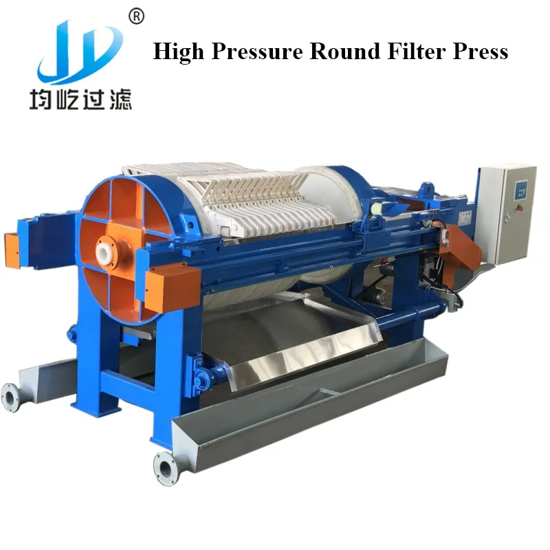 Round Kaolin High Pressure Efficient Filter Press Circular Filter Press for Pottery Clay