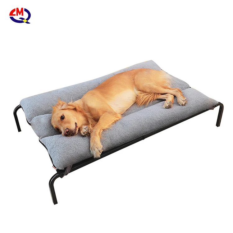 LMQ group brand nylon material raised dog bed waterproof pet bed with factory price