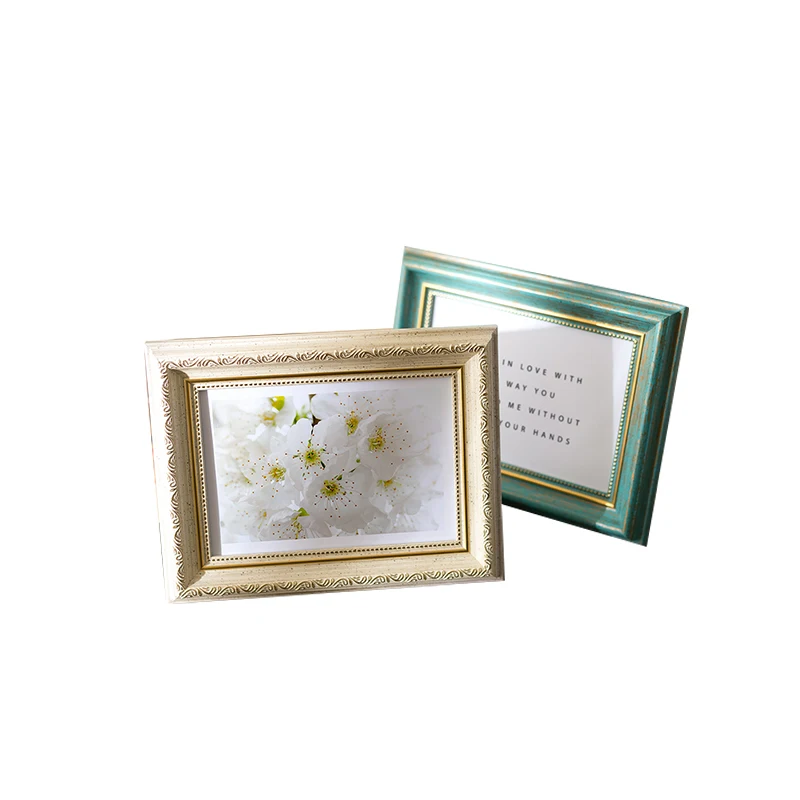 New special design square printing mdf wall table photos picture frames luxury stand collage family tree photo frame