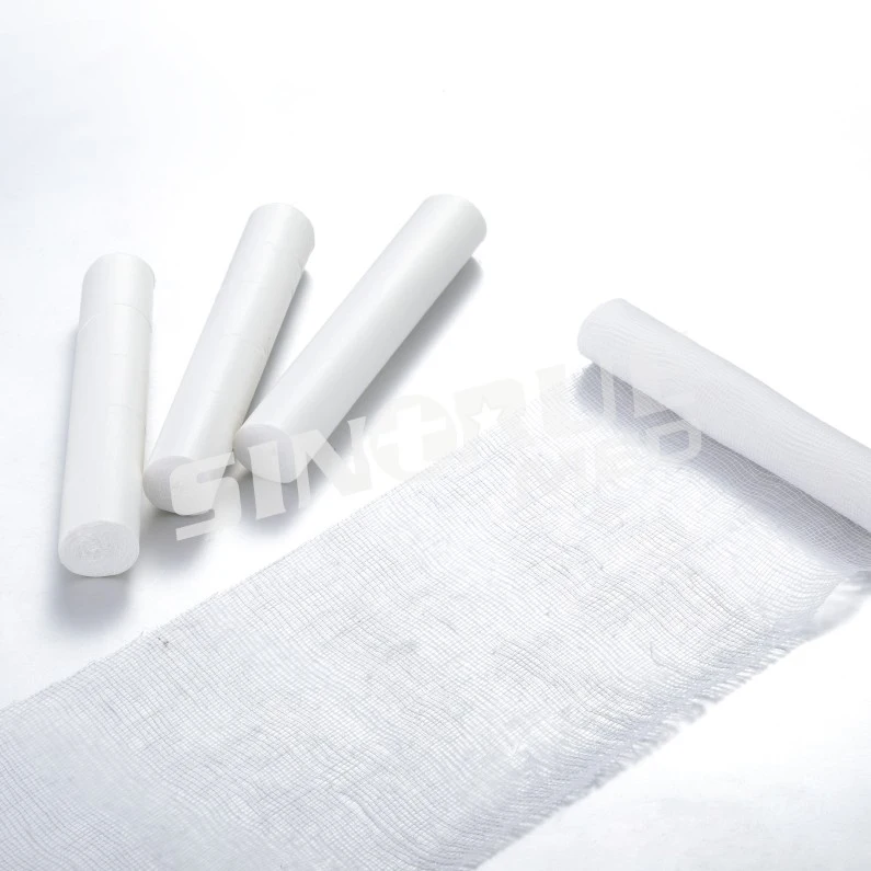5cm 7.5cm 10cm disposable medical 100% cotton Gauze Bandage