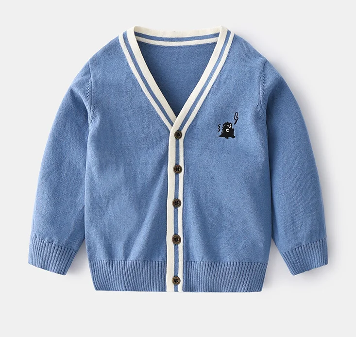 Leesourcing Модная вязаная детская одежда высокого качества на весну и осень кардиган из органического хлопка
