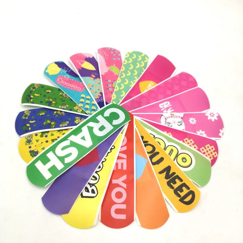 Black Waterproof Plaster Custom Bandaid Design