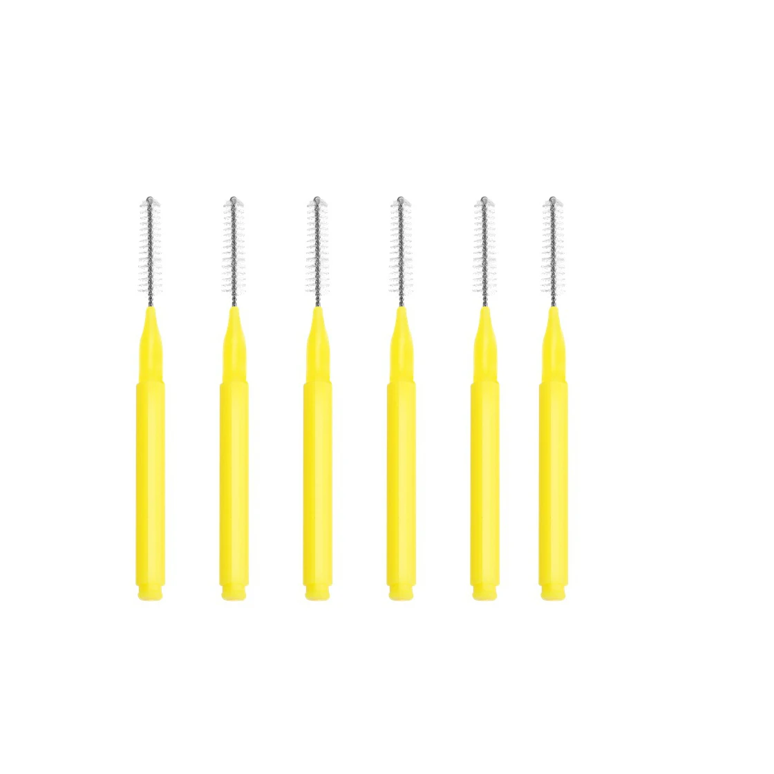 Eco-Friendly 60-Piece Bamboo Interdental Brush Head Biodegradable Silicon Toothpick Box Packaging for Adults