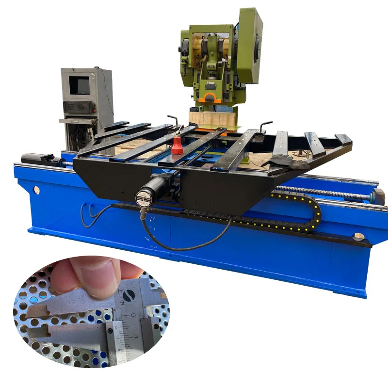 Full automatic perforating mesh hole punching machine