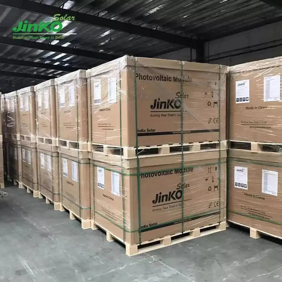 Rotterdam Warehouse Jinko N Type Black Frame 430w 440w 450w Solar Panels for Solar Energy System