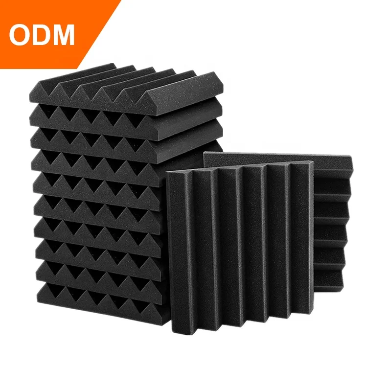 Soundproofing wedge soundproof sponge studio sound proof foam panels wall tiles acoustic foam