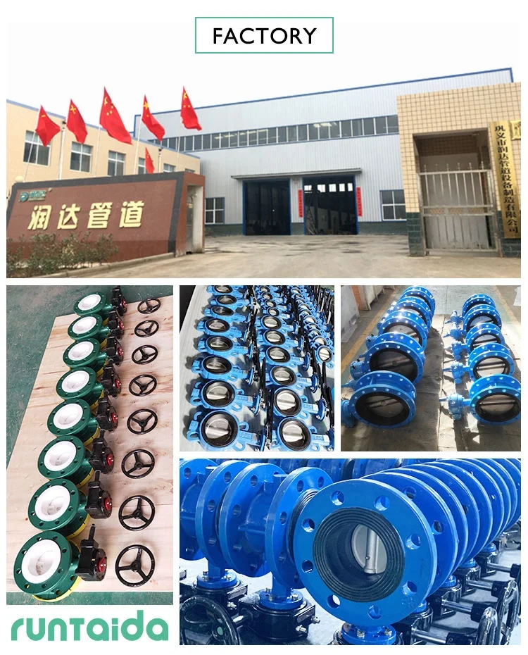 400mm 600mm GGG40 Ductile Iron epdm rubber seal gearbox handle butterfly valve