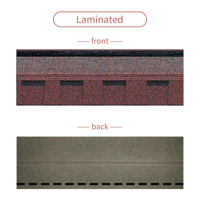 Lightweight Red aspahlt shingle can supply free sample