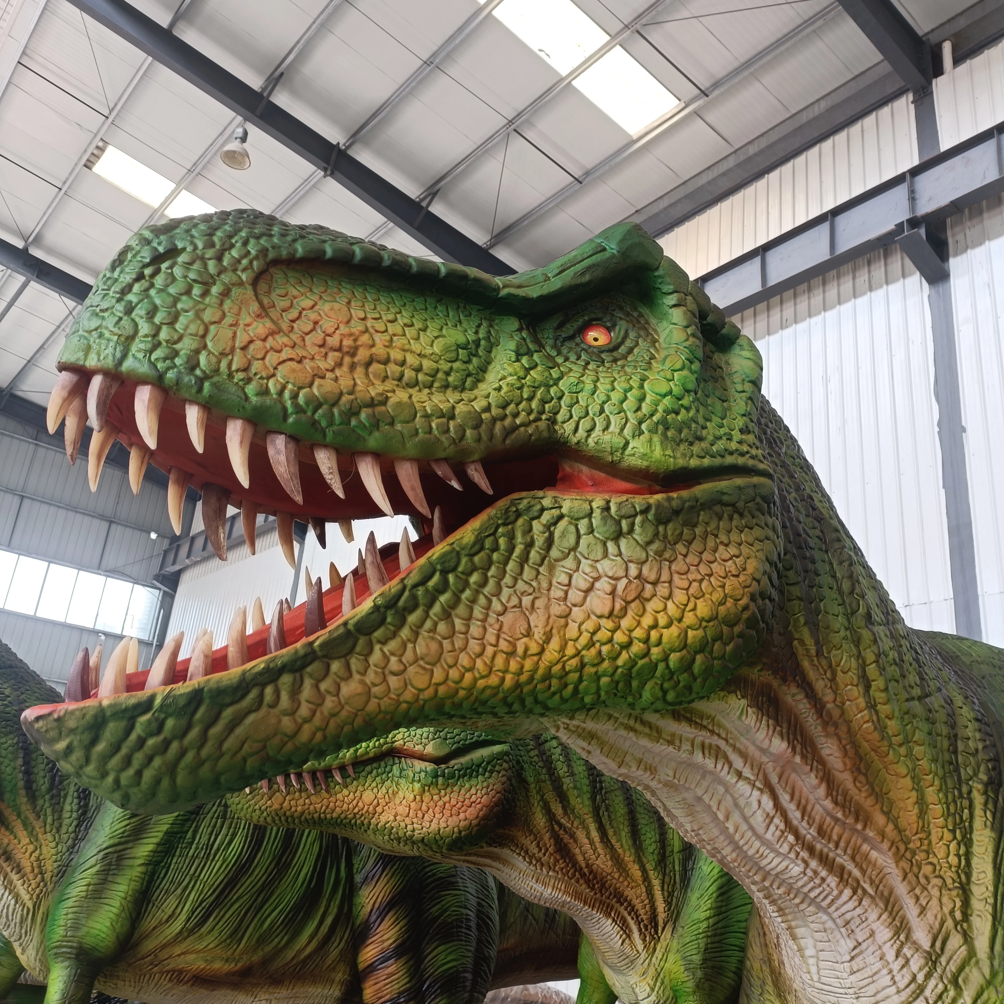Hot Sale 3D Customized Simulation Animatronic Tyrannosuarus with Sound for Halloween
