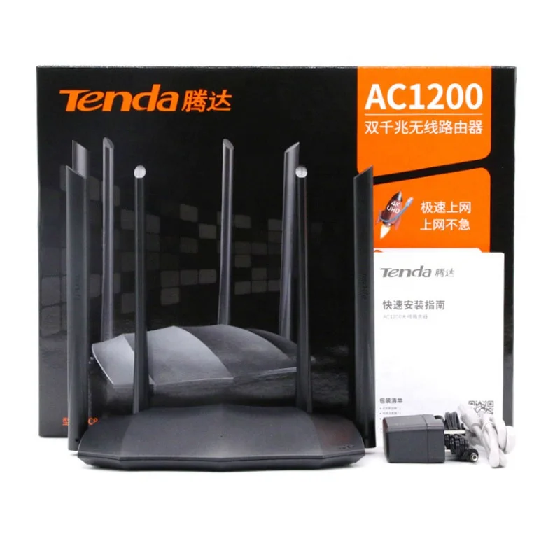  Лидер продаж новый Wi-Fi маршрутизатор Tenda AC8 IPV6 802.11AC 1200 Мбит/с Беспроводной
