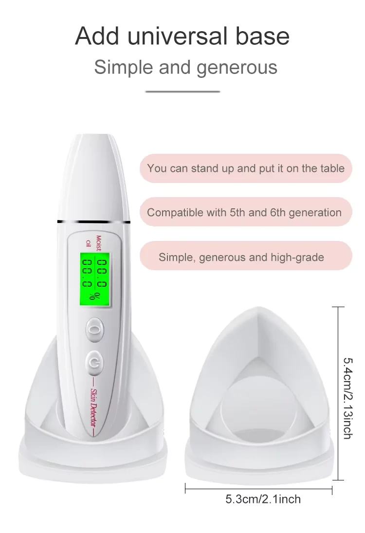 Mini 3 seconds to detect facial moisture skin care oil skin detection health machine