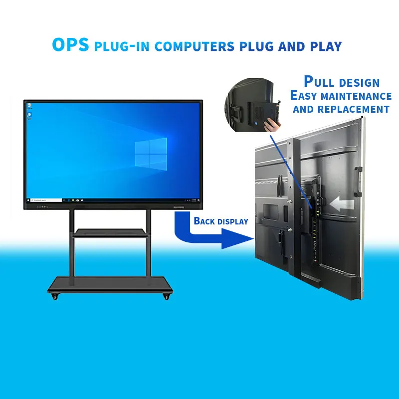 6th Gen  i5 H110/Z170 embedded Industrial ops mini pc computer for school smart board,interactive white board