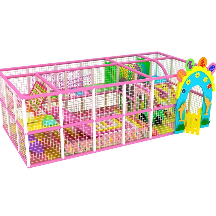 Candy Theme Children Jumbo Playground Games Zone Baby Indoor Play Ground Used Daycare Plastic Playground Equipment With Slide