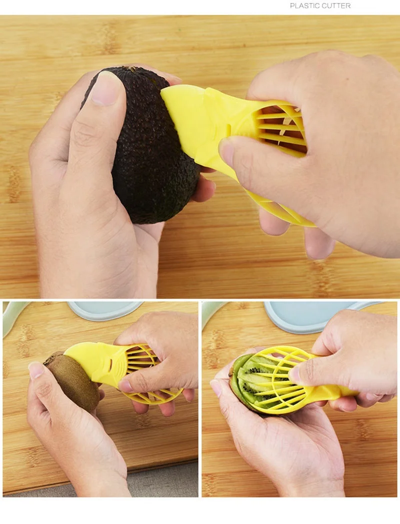 Avocado Slicer Tool Set Enucleator + Crusher + Fresh Box Multi-Functional Avocado Saver Preservation Box Convenient Simple