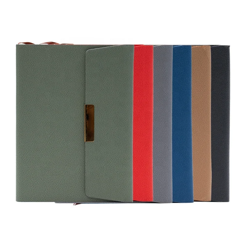 A5 Dotted Business Notebooks with Pen Loop, Hardcover Notebook Journal for Work, 100 Sheets