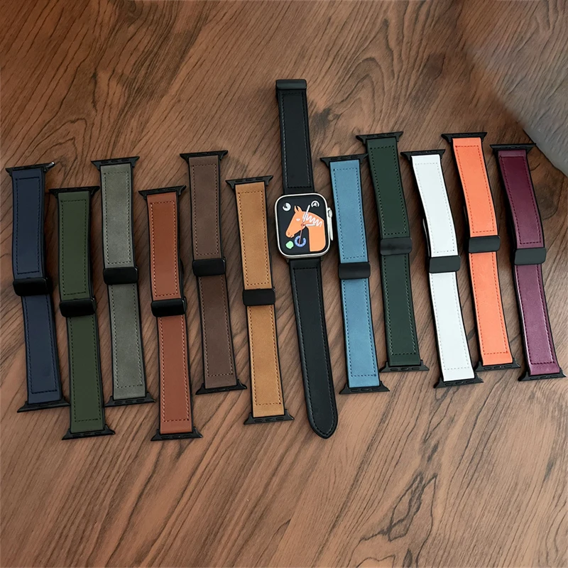 Smartwatch 20mm 22mm Watchbnd Women Men Bracelet Wristband Luxury Silicon Leather Watch Strap For Samsung Galaxy Watch